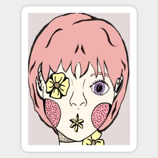 Silence of the Flowers Sticker